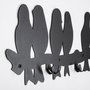 Wallity Muhabbet WSH-021 Gancho de pared metálico Negro